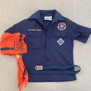 Boy Scouts of America Uniform Shirt with Neckerchief, Neckerchief Buckle & Belt